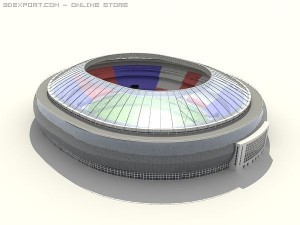 soccer stadium 3D 模型