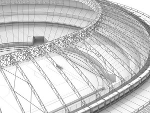 soccer stadium 3D 模型