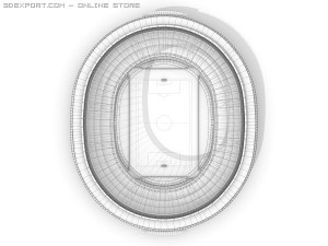 soccer stadium 3D 模型