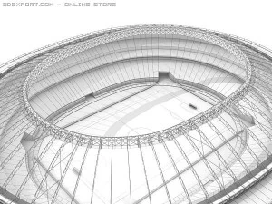 soccer stadium 3D Model