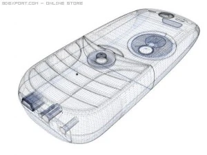motorola c650 cell phone 3D Model