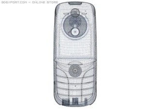 motorola c650 cell phone 3D Model
