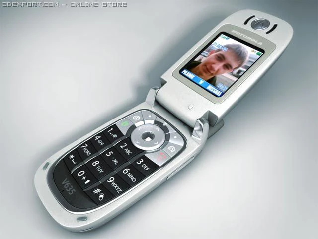 motorola v635 cell phone 3D Model .c4d .max .obj .3ds .fbx .stl .blend