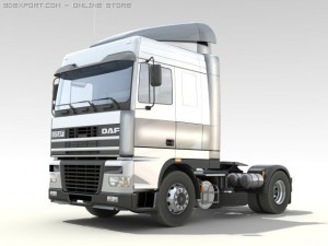 daf 95 xf truck Modèle 3D