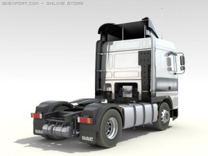 daf 95 xf truck 3D Model