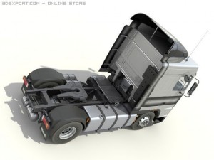 daf 95 xf truck 3D Model