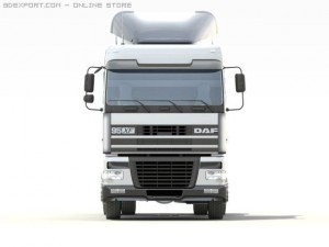 daf 95 xf truck 3D Model