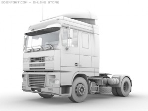 daf 95 xf truck 3D Model