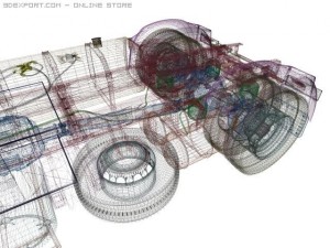 daf 95 xf truck 3D Model
