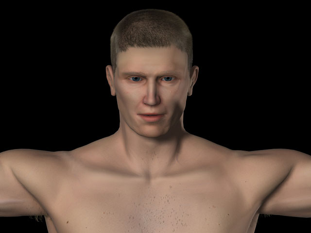anatomic man 3D Модель .c4d .max .obj .3ds .fbx .stl .blend 