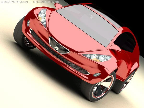 concept car   future design 3D Model .c4d .max .obj .3ds .fbx .stl .blend 