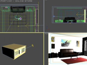 room modern class Model 3D