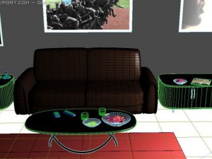 room modern class Model 3D