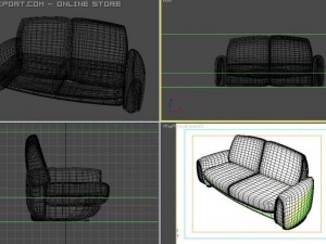 modern sofa 3D Model