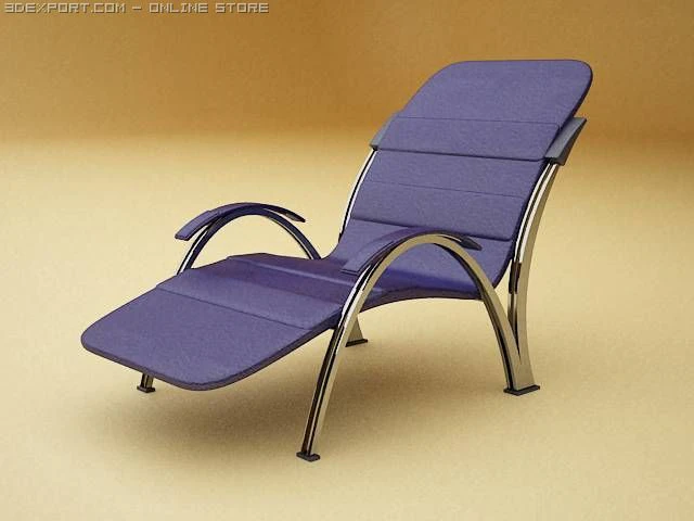modern armchair 3D Model .c4d .max .obj .3ds .fbx .stl .blend 