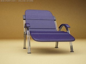 modern armchair 3D मॉडल