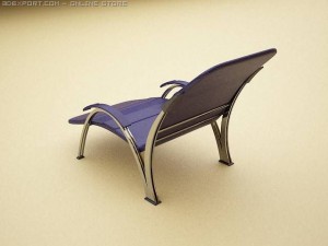 modern armchair 3D मॉडल