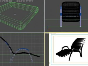 modern armchair 3D Model