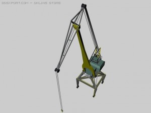 dockside crane 3D 모델