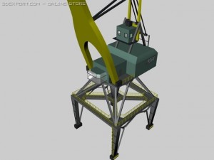 dockside crane 3D 모델