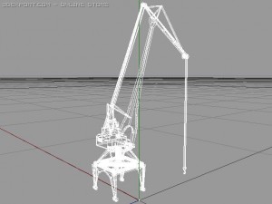 dockside crane 3D 모델