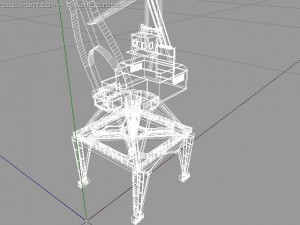 dockside crane 3D 모델
