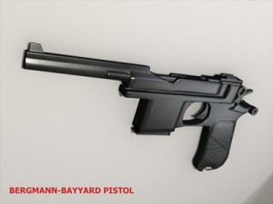 bergmann pistol Modelo 3D