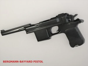 pistola bergman Modello 3D