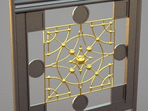 classic beauty detailed fence 3D मॉडल