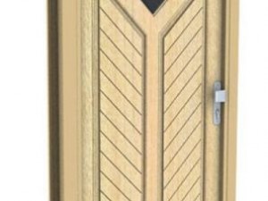 woody door Modèle 3D