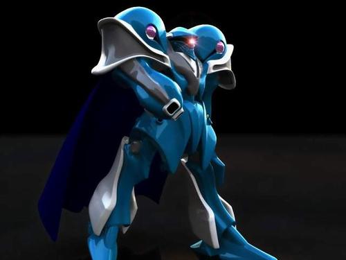 anime mech 3Dモデル .c4d .max .obj .3ds .fbx .stl .blend 