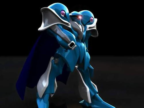 anime mech 3D Model .c4d .max .obj .3ds .fbx .stl .blend