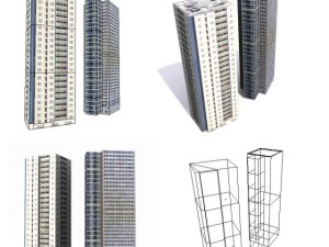 city low poly Modelo 3D
