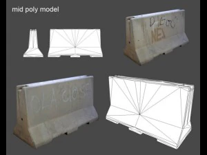 street props low poly 3D Model
