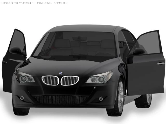 bmw m5 2006 3D Model .c4d .max .obj .3ds .fbx .stl .blend 