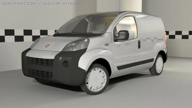 Fiat fiorino 3D Model .c4d .max .obj .3ds .fbx .stl .blend 