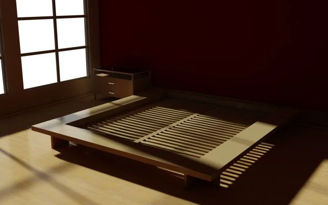 french bed modern style 3D Model .c4d .max .obj .3ds .fbx .stl .blend