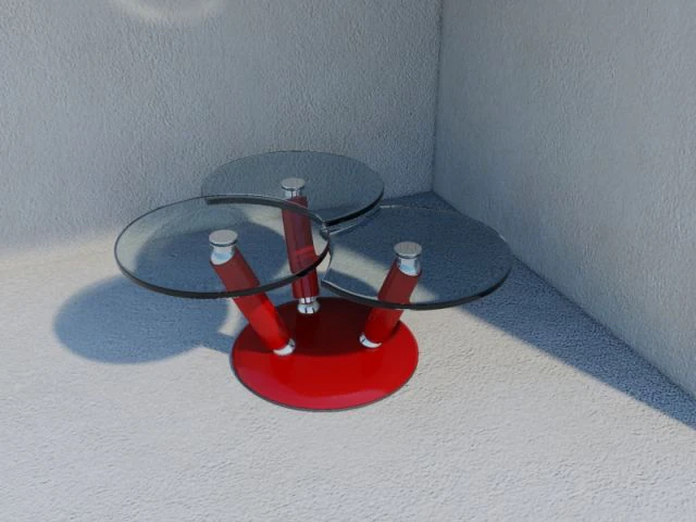 red table 3D Model .c4d .max .obj .3ds .fbx .stl .blend 
