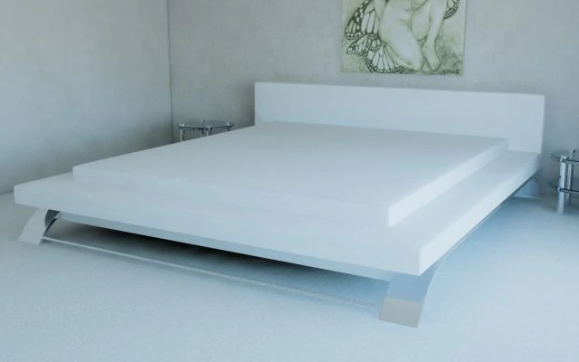 french bed modern style 2 3D Model .c4d .max .obj .3ds .fbx .stl .blend