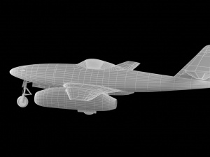jet plane me262 3Dモデル