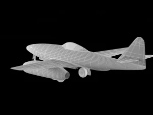 odrzutowiec me262 Model 3D
