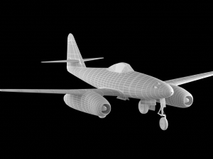 jet plane me262 3Dモデル