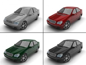 mercedes c240 Modèle 3D