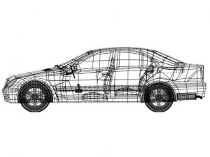 mercedes c240 Modèle 3D