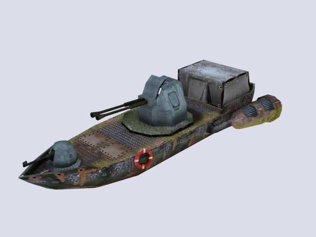 motorboat 3D 모델 .c4d .max .obj .3ds .fbx .stl .blend 