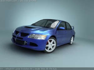 mitsubishi lancer evo 8 Modelo 3D