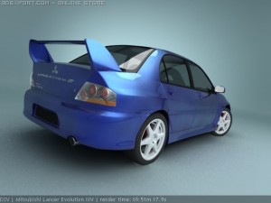 mitsubishi lancer evo 8 Modelo 3D