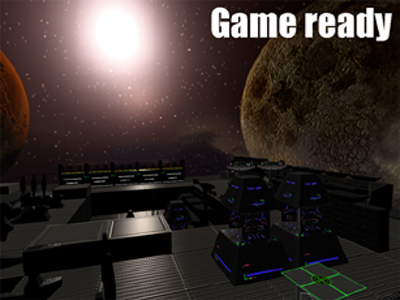 space base 3D Model .c4d .max .obj .3ds .fbx .stl .blend 