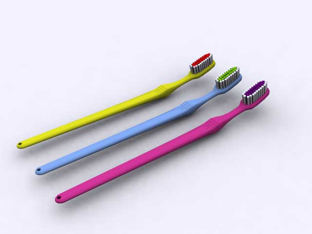 toothbrush 3D 모델 .c4d .max .obj .3ds .fbx .stl .blend 