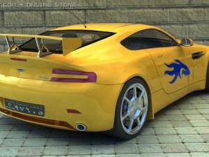 aston martin v8 vantage 3D 模型